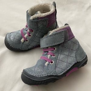 StrideRite toddler boots, fleece-lined NWOT in box